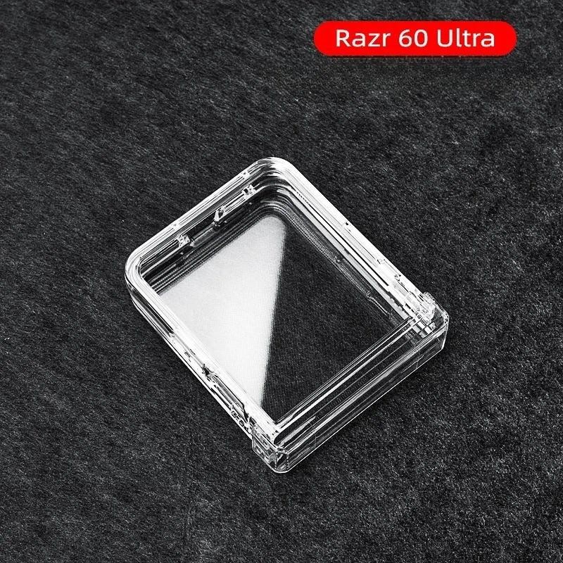 Ốp Điện Thoại Trong Suốt Cho Motorola Razr 60 50 40 Ultra Mooto Razr 60 50 40 Vỏ Cứng PC Bản Lề Nhựa Trong Suốt Bảo Vệ