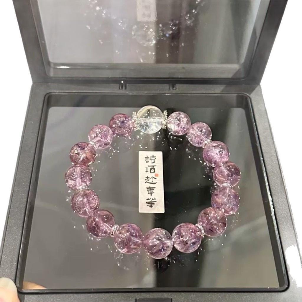 Phong Cách Đền Thờ Thạch Anh Tím Dân Tộc Vòng Tay Truyền Thống Đền Thờ Văn Hóa Sáng Tạo Vòng Tay Ngọc Trai Nước Trắng