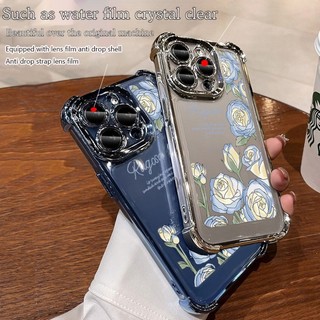 Ốp Lưng Tulip Lãng Mạn Cho Realme 5 5S 5i 6i 8 8s 9i 14T 14X 13 14 Pro + 13 Plus GT Neo 7 2T Trong Suốt Bảo Vệ Toàn Diện Vỏ Mềm Chống Sốc