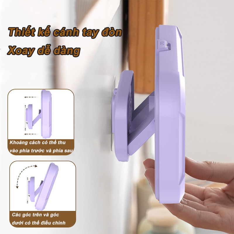 Ốp lưng điện thoại treo tường phòng tắm, Xoay 360° , Cảm Ứng Nhạy, Dễ Dàng Lắp Đặt