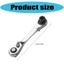 Exhila Hai Hướng Ratcheting Bộ 72 Răng Hai Đầu Chống Rỉ Sét Mạ Điện Bộ Dụng Cụ Nhanh Không Gian Chặt