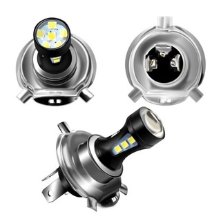 LOOKSHOW 12V 6000K 3030 18SMD Đèn Pha LED Ô Tô Bóng Đèn Sương Mù H4 Tự Động Lái Xe Chạy Đèn Pha Xe Máy M4T3