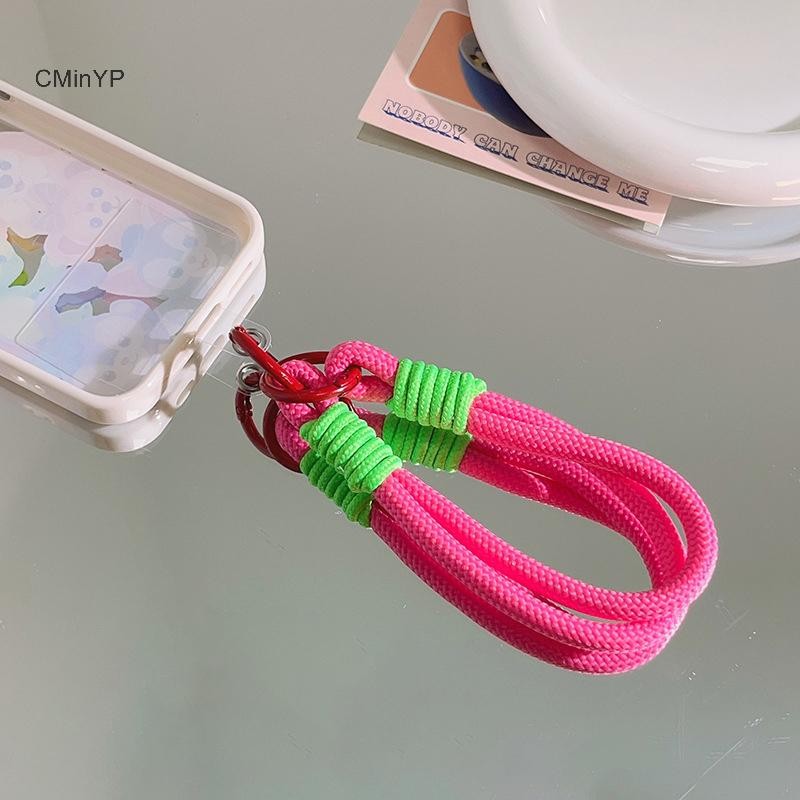 CMinYP Dây Điện Thoại Di Động Trang Trí Cổ Tay Chống Mất, Mặt Dây Thời Trang, Dây Xoắn, Có Thể Mang Theo, Ngắn
