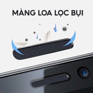 Kính Cường Lực iPhone BAIKÔ Cao Cấp, Chống Bụi Màng Loa - Cho iP 6/6s/7/8/Plus/X/XS/XR/11/12/13/14/15/Pro/Max/Mini