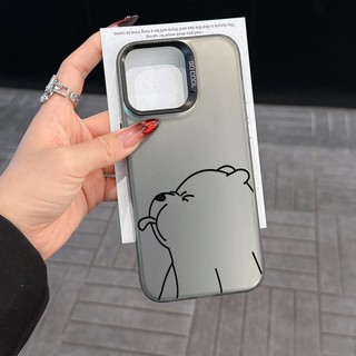 Ốp lưng Tongue Out Bear So Cool cho IPhone 16 16E 15 14 13 12 11 Pro ProMax XS XR XSmax 13Mini 12MINI 7 8 6S + Plus SE 2020 / 2022 Vỏ silicon DCCY