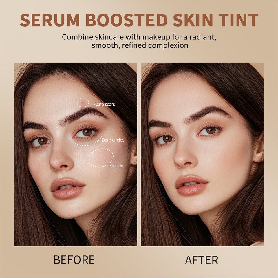 Kem nền Stick Beauty Balm Serum Boosted Skin Solid Tinted Dưỡng ẩm Serum Stick Foundation