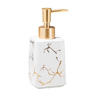 Comereally Ceramic Refillable Soap Dispenser Chai dầu gội du lịch họa tiết đá cẩm thạch