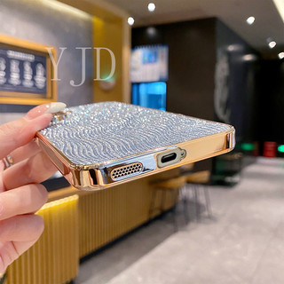 Ốp Lưng Cho Honor 400 Pro Water Ripple TPU Khung Mạ Điện Chống Rơi Vỏ Điện Thoại