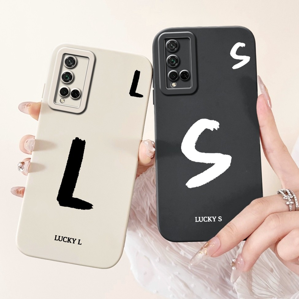 Ốp Điện Thoại Huawei Nova 5T YAL-L21 YAL-L61 Ốp Lưng Huawei Nova 5T Chữ Thời Trang Đơn Giản Thiết Kế Họa Tiết A-Z Ốp Lưng Chống Sốc Silicon