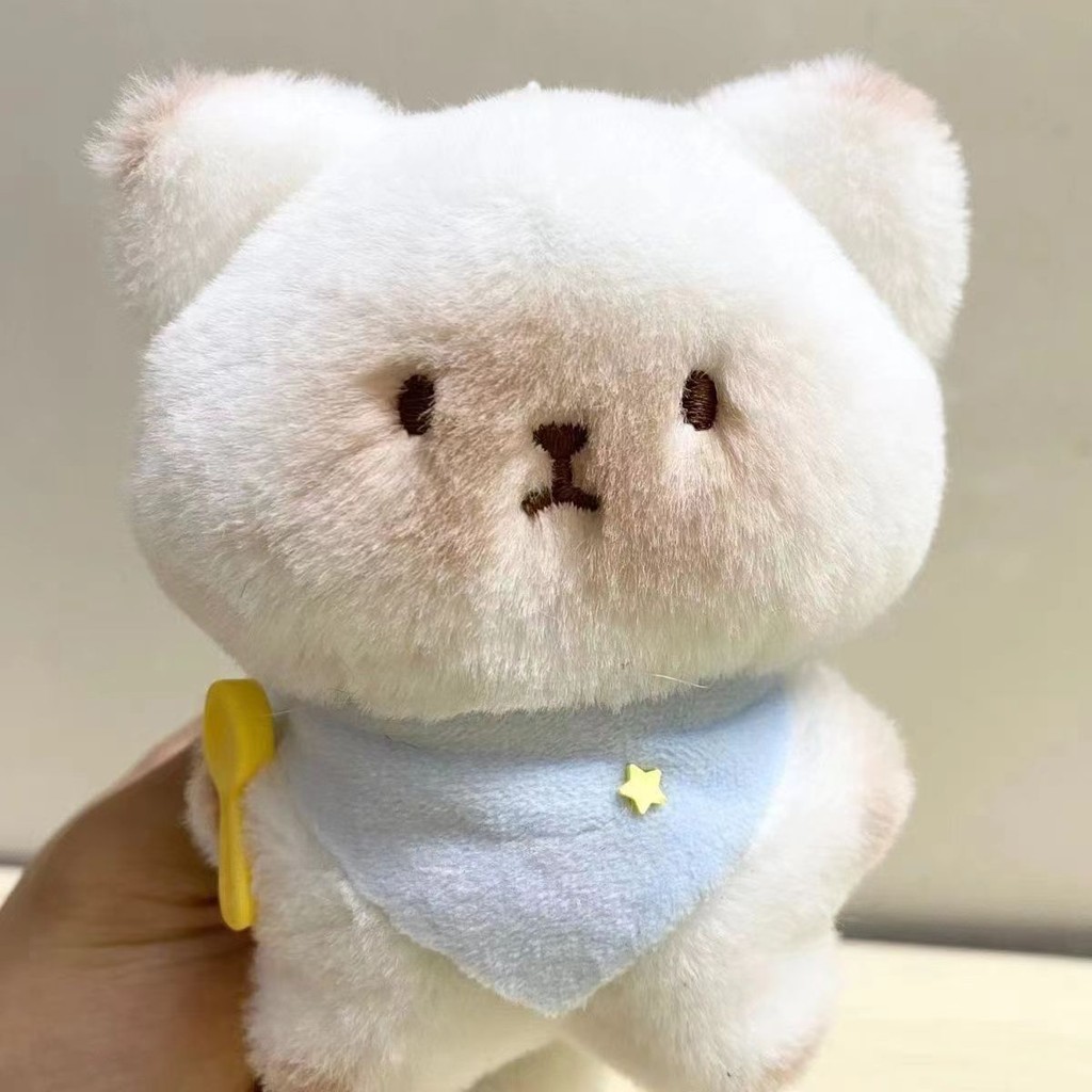 Móc túi đồ chơi nhồi bông hình mèo gạo khô dễ thương phong cách Hàn Quốc mới