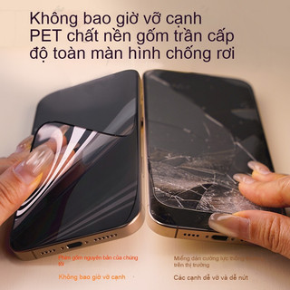 Miếng dán gốm dẻo iPhone, HD, chống nhìn trộm, chống vân tay, cho iPhone 11 12 13 14 15 16 17 Pro Max 17 Air X XS XR