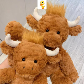 PLUS✨Chất lượng cao✨Jely Wavy Xoăn Bò Sang Trọng Đồ Chơi Dễ Thương Bê Sang Trọng Búp Bê Trẻ Em Ngày Lễ Thứ Quà Tặng Cặp Đôi Tốt Nghiệp Quà Tặng Halloween Sang Trọng Quà Tặng