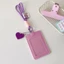 VIC Candy Color Photocard Holders Tay áo thẻ xe buýt có móc khóa Vỏ thẻ tín dụng
