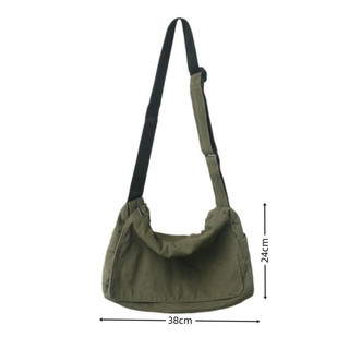 Túi Tote WOAY, Túi vải Canvas dung tích lớn, Dây đeo có thể điều chỉnh Túi đeo vai phong cách thông thường dành cho thanh thiếu niên