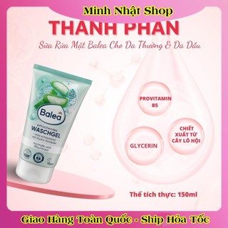 Sữa rửa mặt Balea 150ml dành cho da khô, da thường và hỗn hợp của Đức