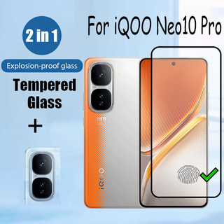 2 trong 1 iQOO Neo10 Pro Phiên bản mở khóa Bảo vệ màn hình kính cường lực cho Vivo iQOO Neo 10 Z9 Turbo Z9x 5G Phim bảo vệ kính chống va đập & Phim ống kính máy ảnh