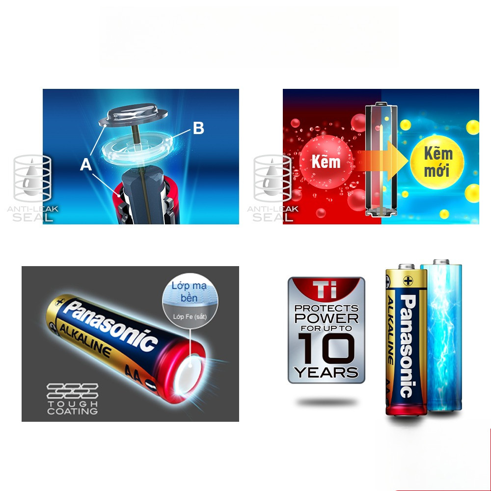 Product image Pin Panasonic Alkaline AA / AAA ( LR6T / LR03T) 1 Vỉ 2 Viên - Hàng Chính Hãng 2