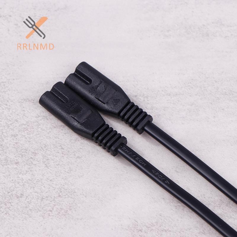 RRLNMD IEC 320 C8 2Pin Nam Đến 2 X C7 Nữ Y Chia Cáp Nguồn Khoảng 28CM IEC 320 C7 Đến C8 Dây Nối Dài C8 Nam Đến C7 Nữ Cáp MỚI