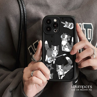 ibumpers Ốp Điện Thoại iPhone Hoạt Hình Hợp Thời Trang Họa Tiết Chó Con Ốp Lưng Dày Dặn Silicon Mềm Chống Rơi Chống Sốc Cho IPhone 16 15 14 12 13 11 Pro Max IP 7 8 Plus X XS XR