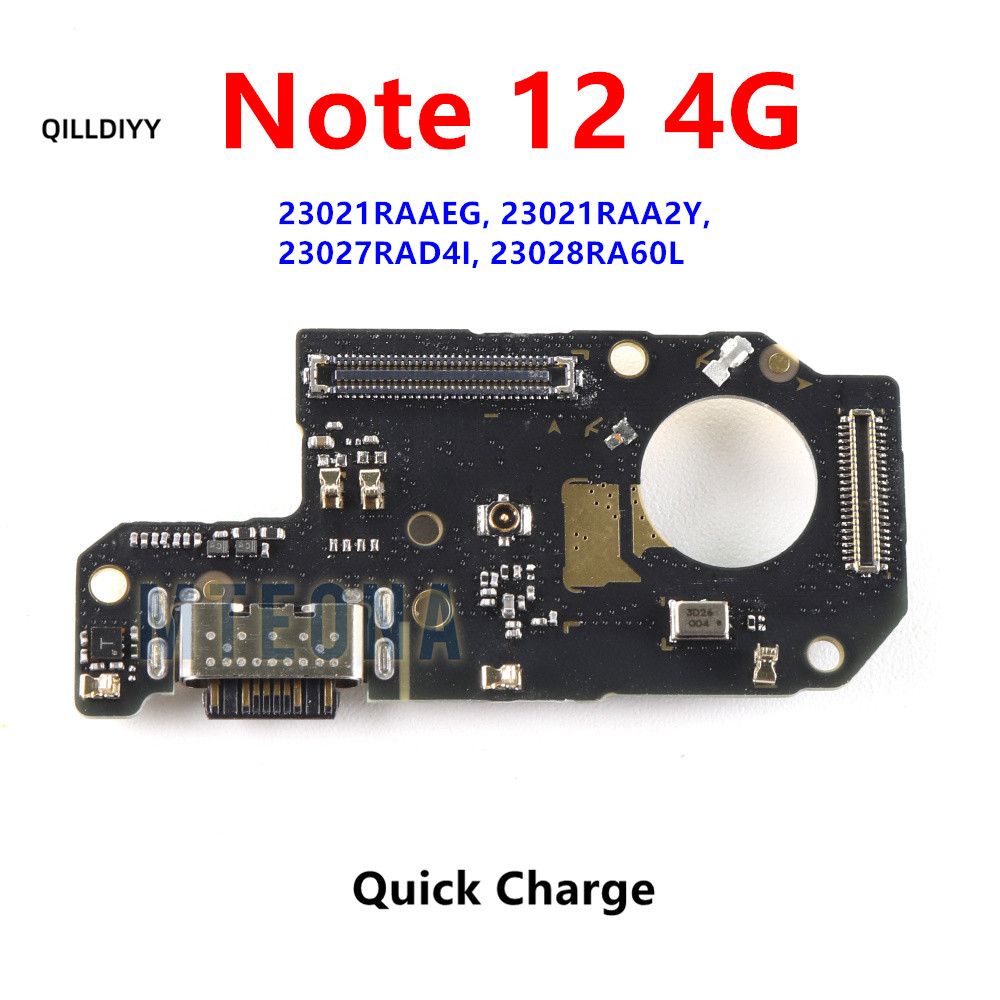 Cổng kết nối sạc USB Type-C Cáp mềm cho Xiaomi Redmi Note 12 5G 4G 12S Bộ phận sửa chữa cổng sạc