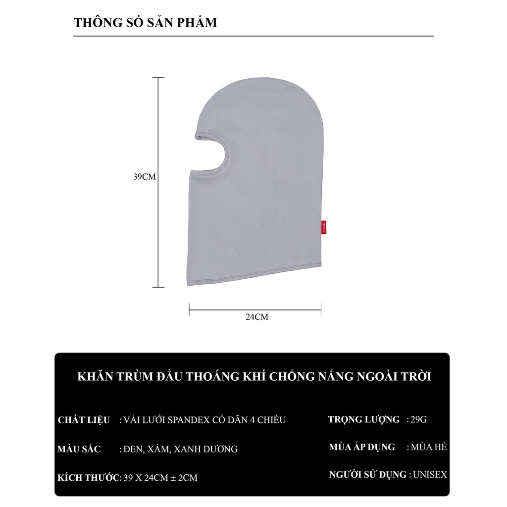 Khăn trùm đầu Basic men tạo được nhiều kiểu siêu chất [CÓ SẴN]