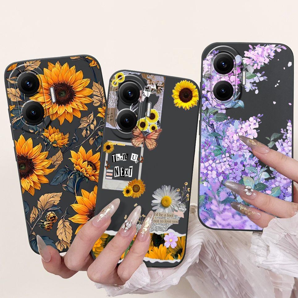 Dành Cho Xiaomi Redmi Turbo 4 Pro Ốp lưng Bướm Hoa Thỏ Tranh Dễ Thương Ốp Lưng Redmi Turbo4 Silicon Lỏng Vỏ Mềm