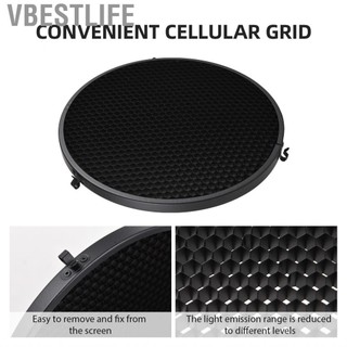 VBESTLIFE Bệnh Beauty Dish 9in Phản chiếu Bóng râm Bộ dụng cụ chiếu sáng hộp mềm với lưới đá mật ong 60â ° và vải mềm màu trắng cho Studio hiệu ứng chuyên nghiệp