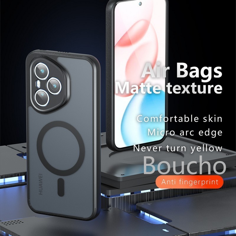 Dành Cho Honor 400 Pro Ốp Lưng DNP-NX9 DNY-NX9 Túi Khí Chống Rơi TPU PC Case, Từ Tính HD Trong Suốt Chống Sốc Acrylic PC Dành Cho Honor 400 Lite Case