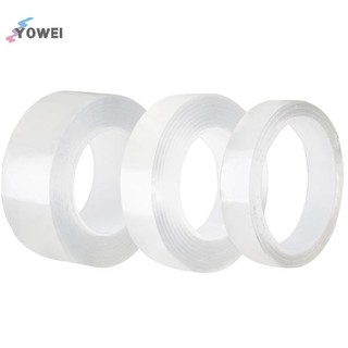 Băng keo hai mặt trong suốt YOWEI 1/2/3/5m – chống thấm, tái sử dụng, làm sạch được – dùng cho nhà bếp, phòng tắm VN
