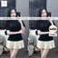 Áo phông form rộng tay lỡ chất vải cotton- nơ an pha in ngực-shopthubio98