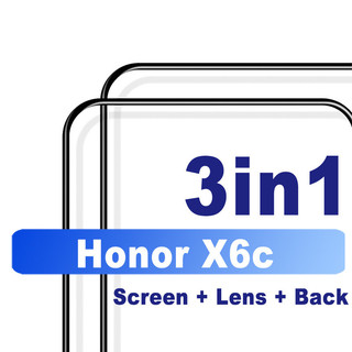 cho Honor X6c 4G HD Bảo vệ màn hình chống bụi 3 trong 1 Kính cường lực cho Honor X5b X7a Plus X6b X6a X7c X7b X8c X8b X8a X9b X9c Smart 4G 5G Sợi carbon Trở lại phim & Máy ảnh Bảo vệ ống kính