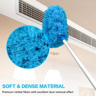 Quạt Trần Bụi Có Thể Tái Sử Dụng Quạt Trần Microfiber Quạt Bụi Có Thể Tháo Rời Duster Với Cực Nối Dài Điều Chỉnh 33 cm Đến 126 cm Để Vệ Sinh Tường Giá Sách Cửa Nội Thất có thể điều chỉnh