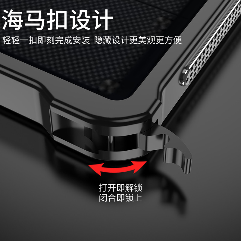 Siêu Mỏng Nhẹ Hippocampus Khóa Kim Loại Ốp Lưng Dành Cho ZTE Nubia Red Magic 10 Pro RedMagic 10Pro + Vỏ Điện Thoại