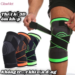 Băng Quấn Gối 3D Thoáng Khí,Chất Liệu Nylon Đàn Hồi, Cho Gym, Chạy Bộ & Đạp Xe,Thiết kế 3D ôm khớp