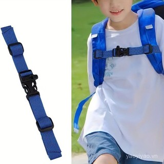 Ba lô hai vai có khóa trước để cố định dây đeo, dây đeo ngực chống trượt bằng chất liệu POM, phù hợp cho cả trẻ em và người lớn