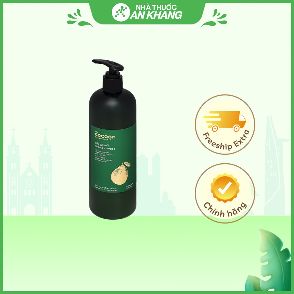 Dầu Gội Bưởi Cocoon Làm Mềm Tóc, Giảm Gãy Rụng Dạng Túi Refill 500ml