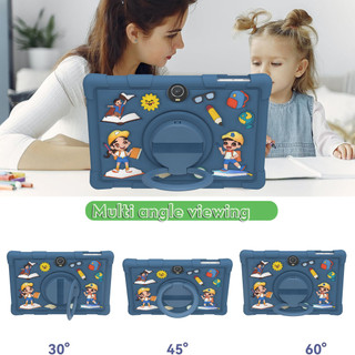 Dành cho OPPO Pad SE 11 2025 OPD2417 360 °Vỏ xoay có tay cầm Dây đeo vai hoạt hình trẻ em