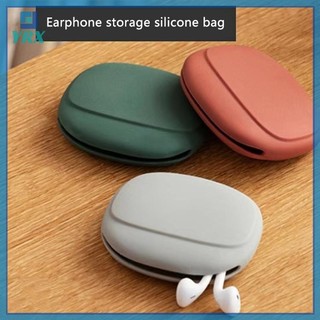 Túi lưu trữ cáp dữ liệu silicon di động YRX Hộp lưu trữ tai nghe Hộp lưu trữ điện thoại dễ thương Chìa khóa Son môi Túi lưu trữ Dây du lịch.