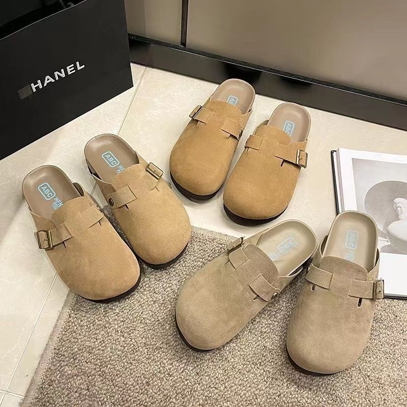 🔥Còn hàng🔥Dép đế bằng nữ,mũi tròn đế mềm,dép nữ thời trang（size35-42）