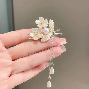 Ngọt Ngào Mori Phong Cách Lily Của Thung Lũng Kẹp Tóc Nhỏ Nữ Tinh Tế Tua Rua Siêu Cổ Tích Tính Khí Bên Nổ Kẹp Mỏ Vịt Kẹp Tóc