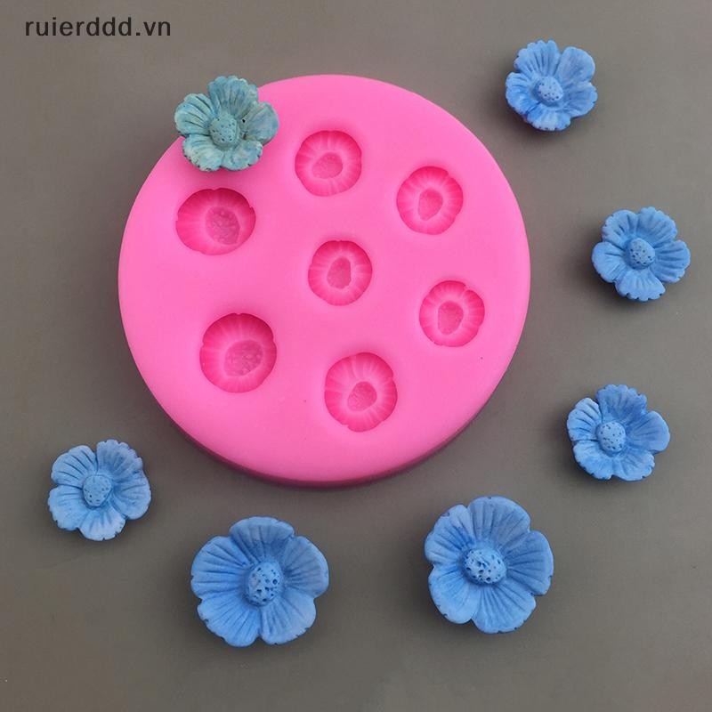 # ruierdd # 1Pc Hoa Anh Đào Khuôn Silicon Hoa Đào DIY Trang Trí Bánh Khuôn Mousse Sô Cô La Khay Đá Khuôn Nướng Bánh Nhà Bếp.