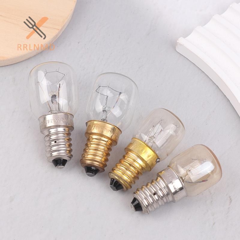 RRLNMD Bóng Đèn Nhiệt Độ Cao 120 / 220V 15W 25W E14 300 Độ T22 Lò Vi Sóng Bóng Đèn Hấp Bóng Đèn Muối Bóng Đèn MỚI