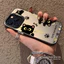 ibumpers Ốp Điện Thoại iPhone Họa Tiết Mèo Đen Dễ Thương Cho IPhone 16 15 14 12 13 11 Pro Max IP 7 8 Plus X XS XR Ốp Lưng IMD Cứng Và Nhẵn