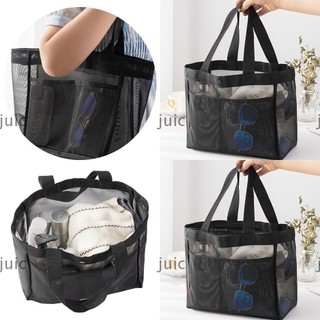 Túi đeo vai JUIC, Túi đi biển lưới trong suốt, Túi xách dung tích lớn rỗng đa chức năng Du lịch