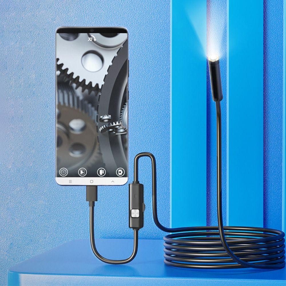 Camera Nội Soi YRBWD 7.0MM TYPE-C IP67 Chống Nước 6 Đèn LED Điều Chỉnh Độ Sáng Kiểm Tra Borescope Linh Hoạt Cho Điện Thoại Android PC