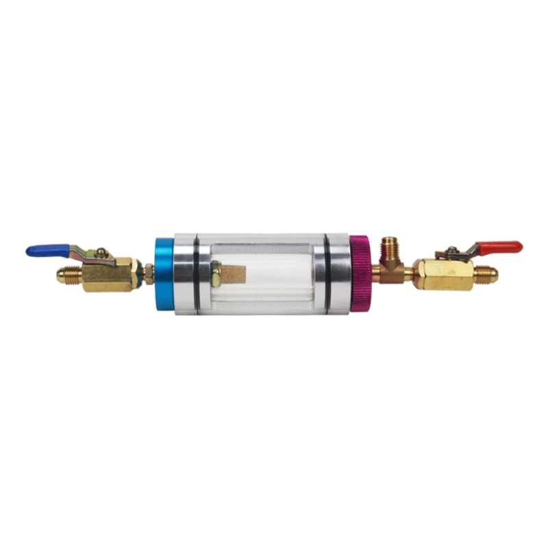 Moon Automotive R134 Thiết bị phân tích làm đầy dầu làm mát với đồng hồ đo áp suất Thích hợp cho điều hòa không khí ô tô R