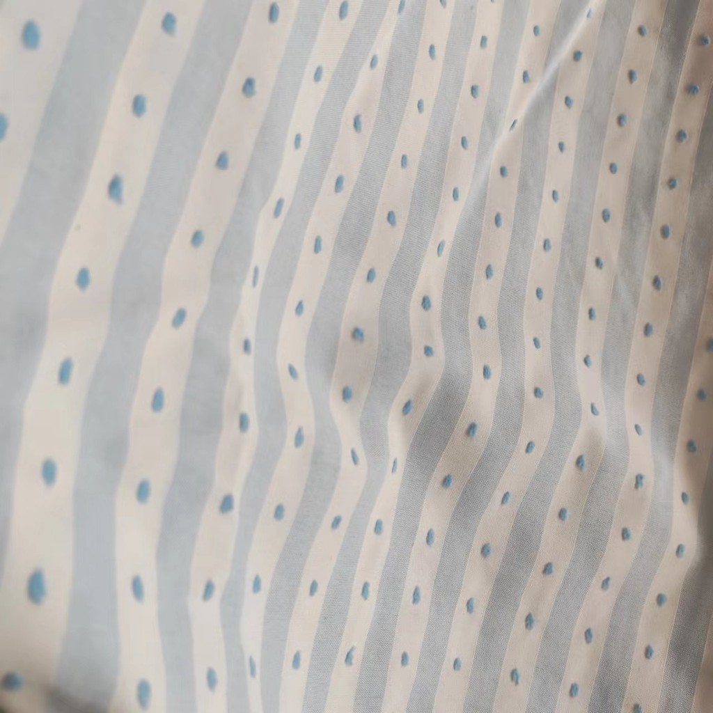 Hàn Quốc Chấm Màu Dệt Vải Cotton Polyester Tự Làm Quần Áo Trẻ Em Quần Áo Nữ May Rèm Túi Tóc Vòng Vải 50 * 145cm TJ22923