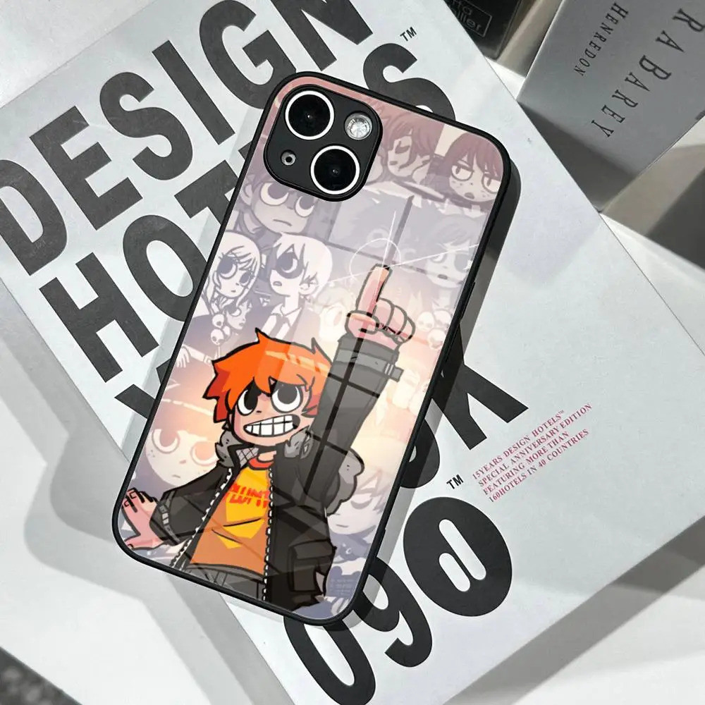 Ốp điện thoại BK-2 S-Scott Pilgrim Vỏ kính cường lực cho IPhone 17,15ProMAX 14 11 12 Pro 8 7 17,15 Plus 13 Pro MAX XR XS MINI Cover