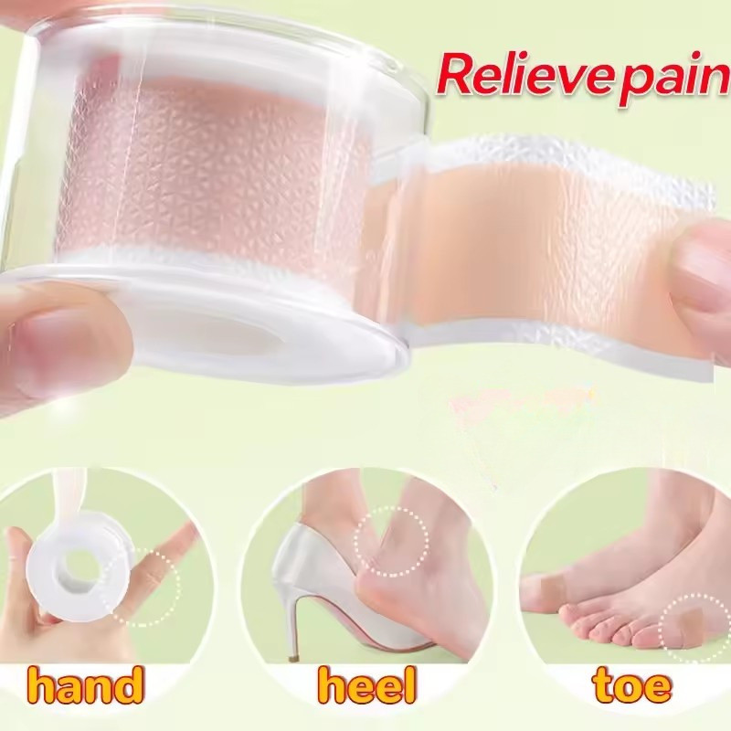Băng chống sương mù Gel Bionic Skin-Tone | Dải y tế chống nước 2cm x 100cm để bảo vệ vết chai, cắt sẵn 20 miếng dán mỗi cuộn (Gói 1 / 3 / 5)