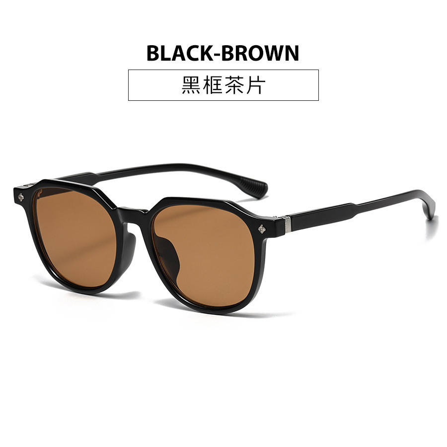 Phiên bản Hàn Quốc Kính râm vuông cổ điển unisex mặt tròn mỏng hơn